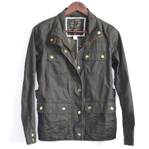 J. Crew | Relaxed Waxed Boyfriend Women's Cotton Field Jacket XS